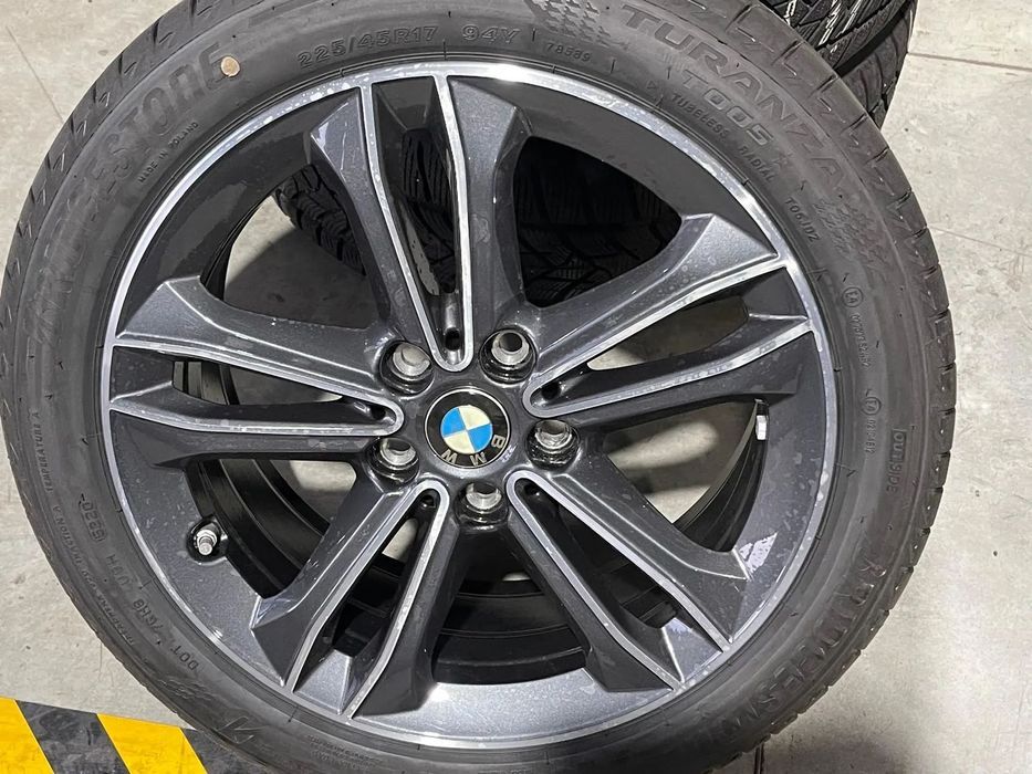 jante bmw seria 2 f45 f46 originale 17 inch cu anvelope vara noi