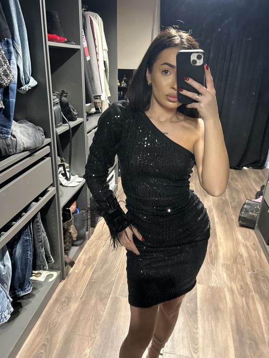 Елегантна рокля в черно Christine fashion