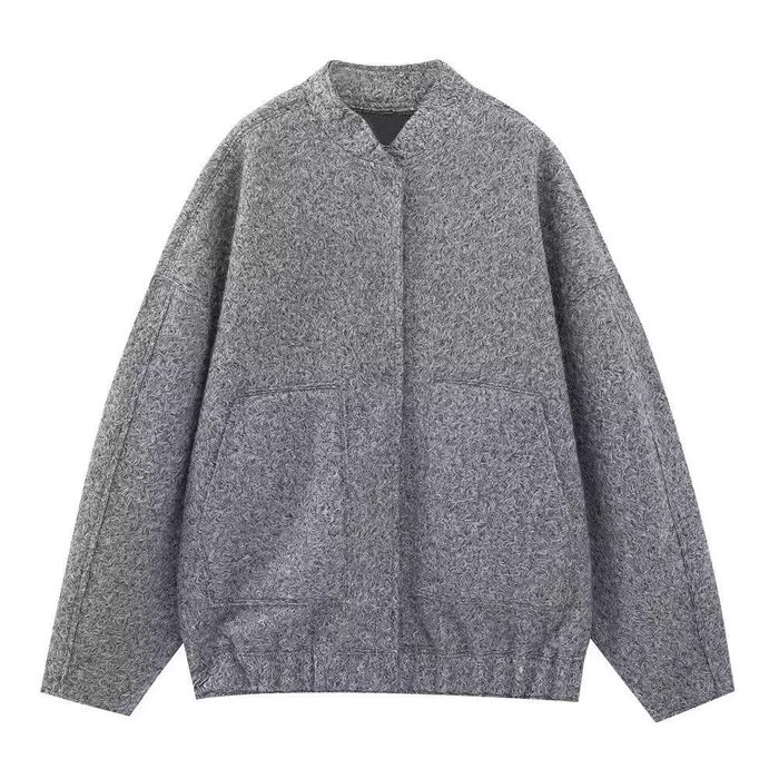 Куртка бомбер, цвета черный, белый