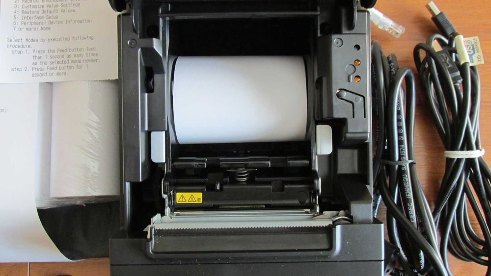 Нов Epson термичен принтер +20 ролки