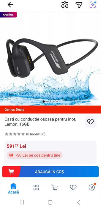 Casti cu conductie osoasa pentru inot, Lemon