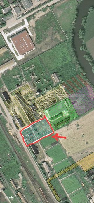 Platforma industriala de vanzare, 6807 mp + cladiri, zona Ludus