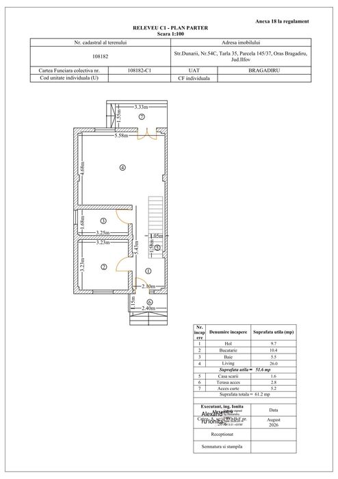 Vila tip duplex proprietar comision 0 zona Bragadiru str Dunării