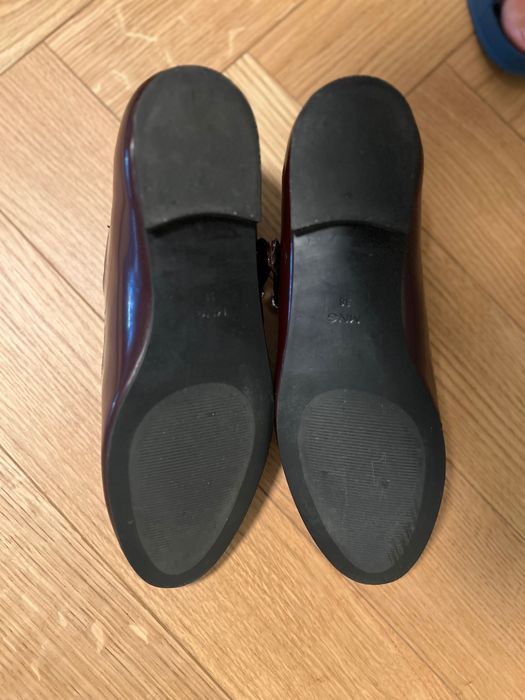 Пантофки в цвят бордо Mango