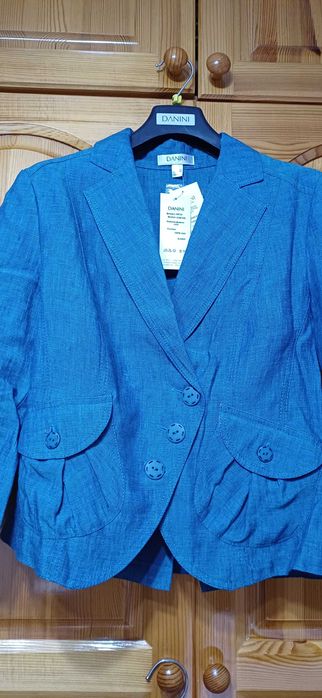 Разкошен Костюм на DANINI от Висококачествен ЛЕН ! НОВ с Етикет!№БГ46