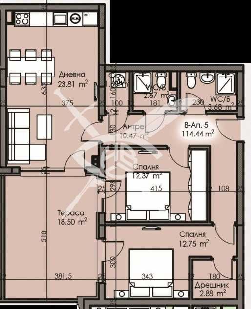 Продава се Тристаен апартамент в Бургас, Изгрев - 114 кв.м за 1205 €/кв.м - Снимка #1
