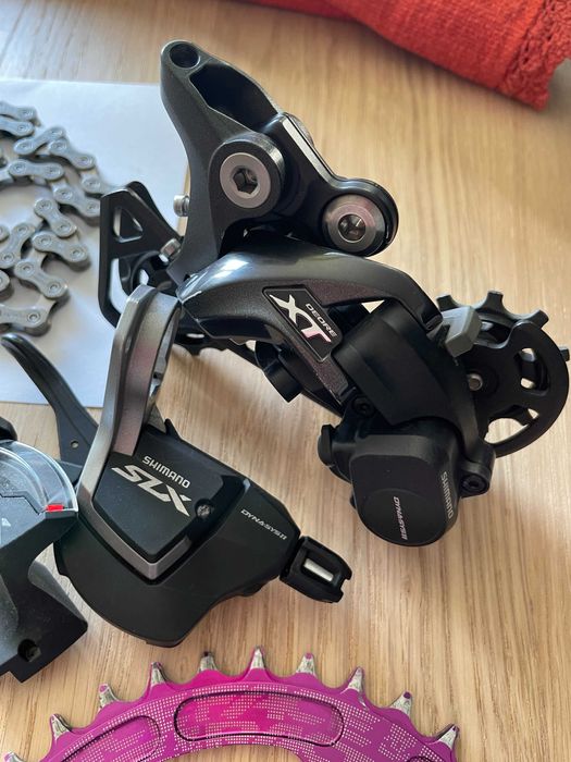 Комплект Shimano Deore XT-SLX, Race Face 11ск цял групсет-монтаж