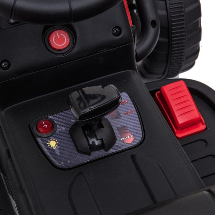 Детски акумулаторен трактор с ремарке 12V – 2x25W, MP3, Bluetooth, до 30 кг, червен