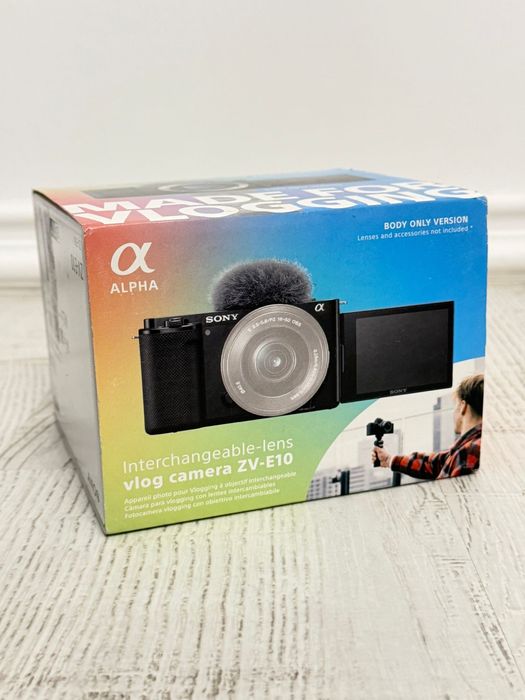 Sony Alpha ZV-E10 Camera Mirrorless pentru Vlogging 4K Body - NOU