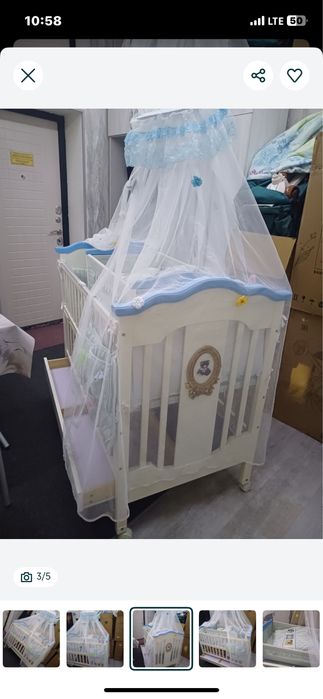 Bolalar krovati yanhi holatta