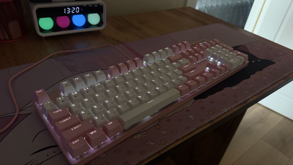 Клавиатура Rapoo V500PRO розовая