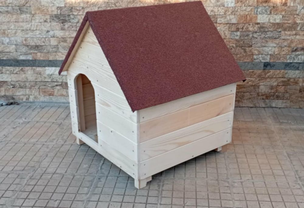 Дървена къща за кучета за средни породи къща за куче кучешка колиба