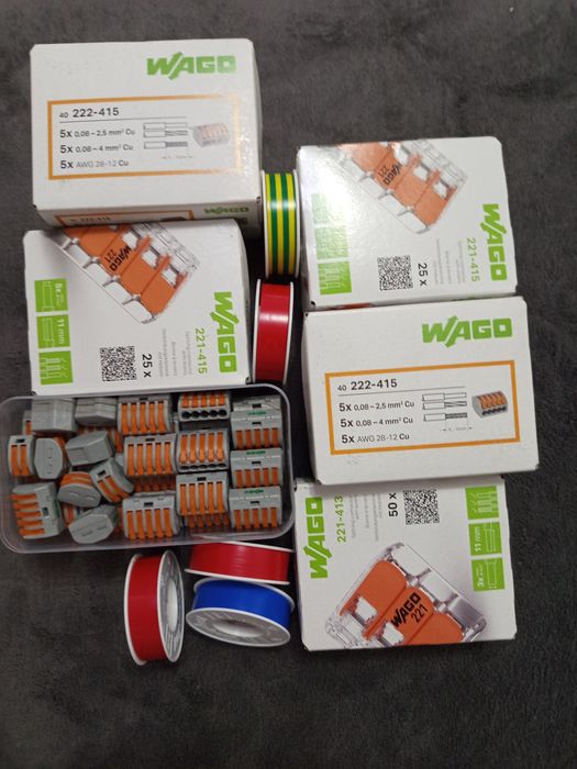 Cleme Wago ideale pentru conectari la fiecare comanda o banda izolier