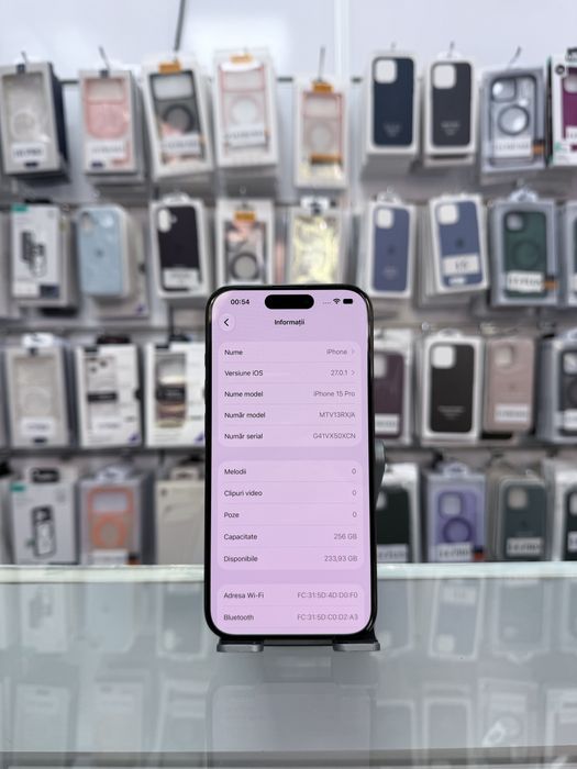 iPhone 15 Pro - Memorie 256GB - Sanatate baterie 84% - DeBi GSM Mobile Brasov