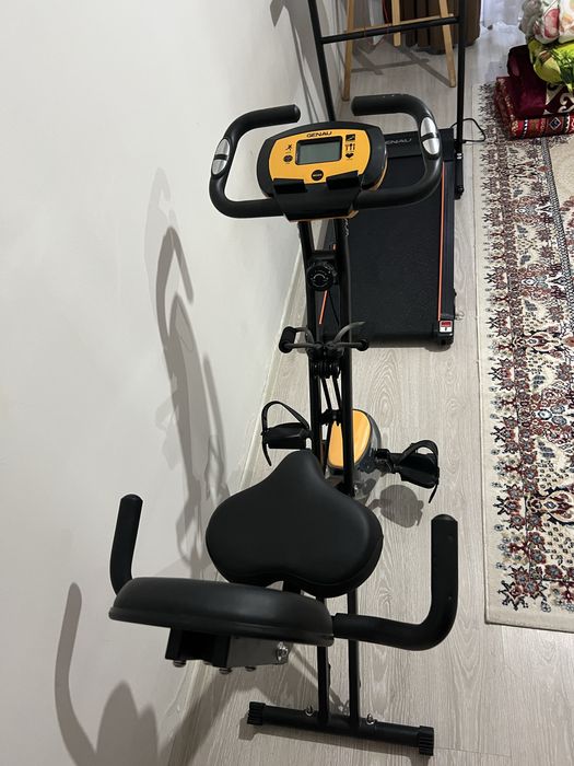 Велотренажер Genau вертикальный с эспандером