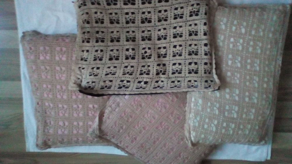 Винтидж Възглавници с Дантела, Калъфки ръчна бродерия