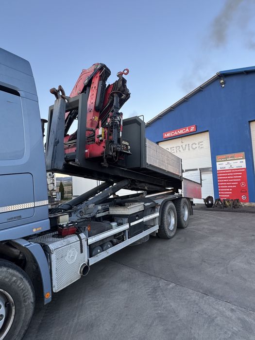 Mercedes Actros 6x4 Abroll cu Macara Fassi