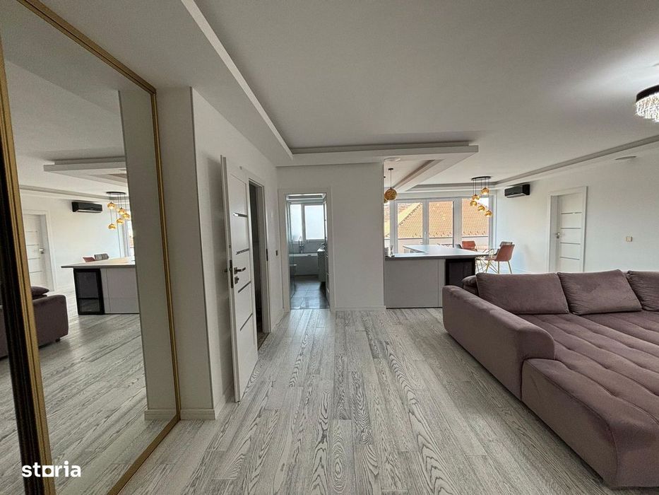 Apartament premium de închiriat în Sibiu – 3 camere, terasă de 26 mp,
