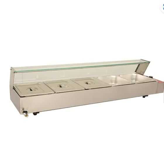 Aparat profesional bain marie vitrina  5 GN1/2 -TRANSPORT GRATUIT