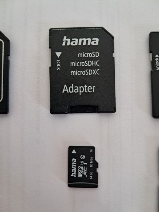 SD Card 64 GB si 4 GB cu adaptor