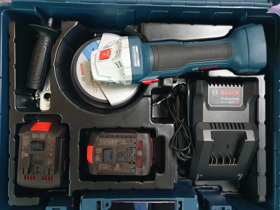 Аккумуляторная угловая шлифовальная машина (УШМ) Bosch GWS 180-LI