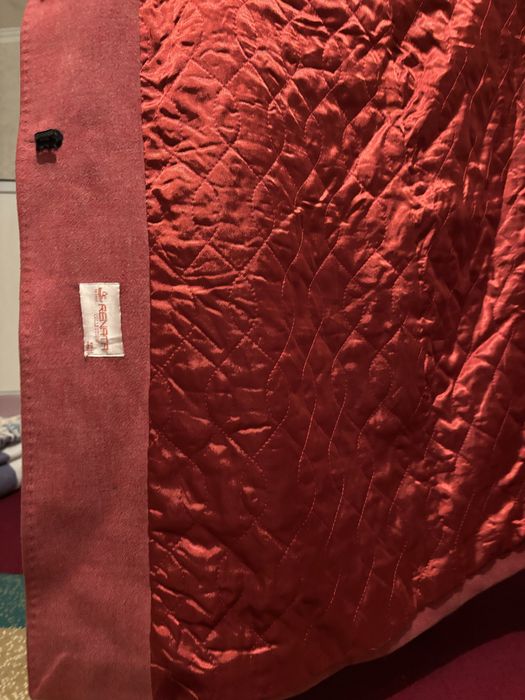 Осенее пальто с биреткой