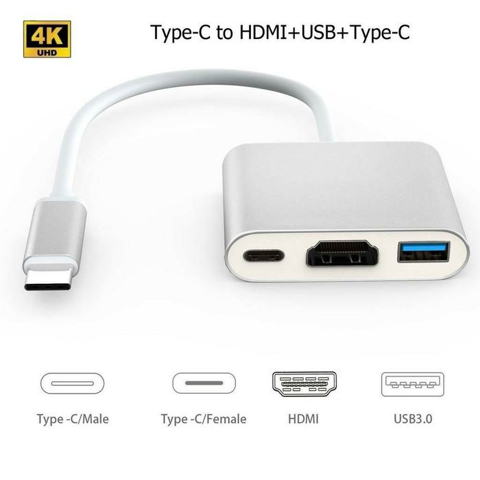 Lightning/ iphone / apple/type c hdmi телефон