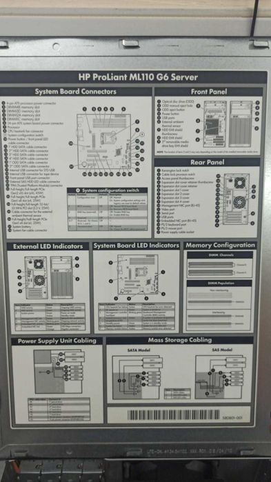 сервер HP ProLiant ML110 G6