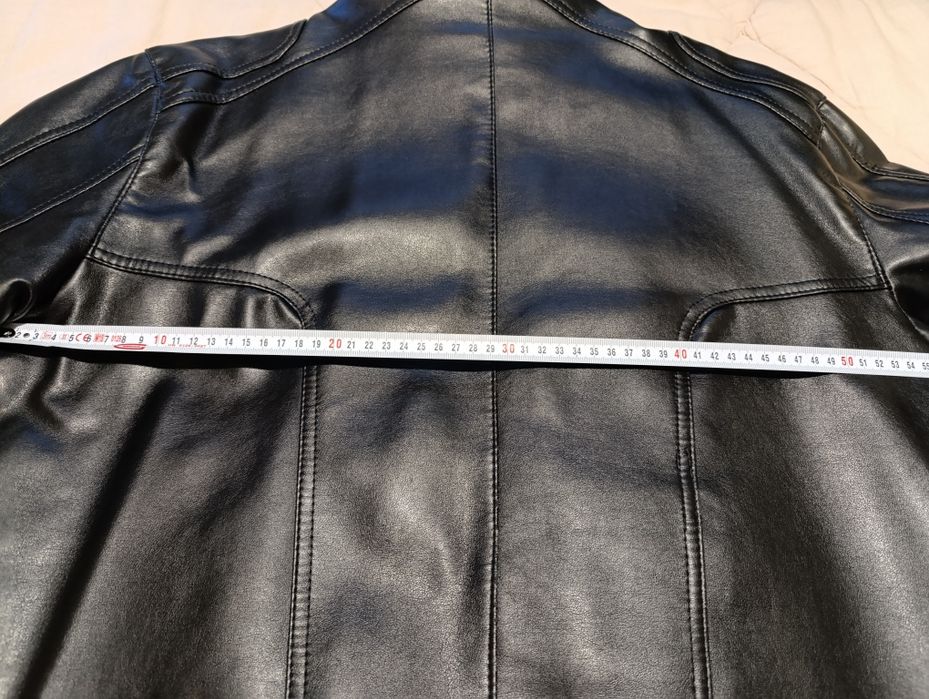 Мъжко яке естествена кожа размер L/XL, черно