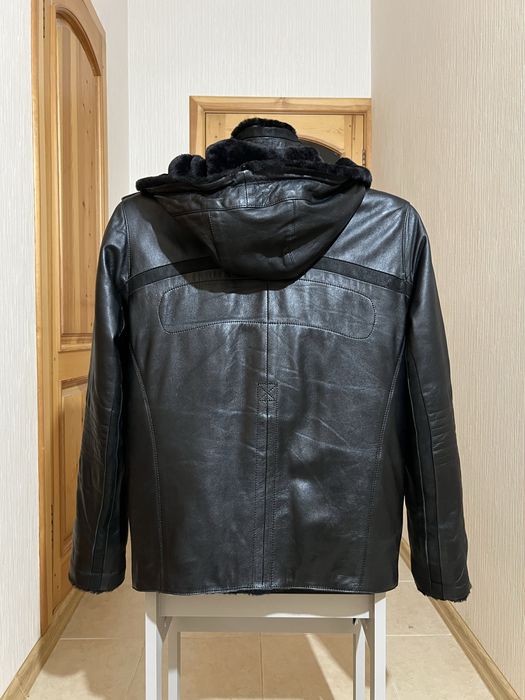 Настоящая кожаная мужская куртка. Турция