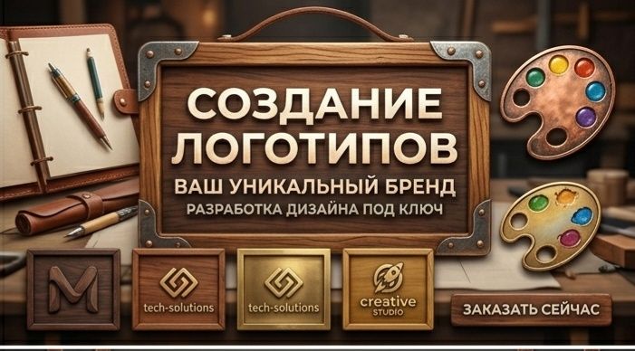 Логотипы,дизайны,анимирование и многое другое связано с рекламой