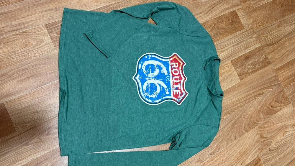 Худи летние зелёного цвета