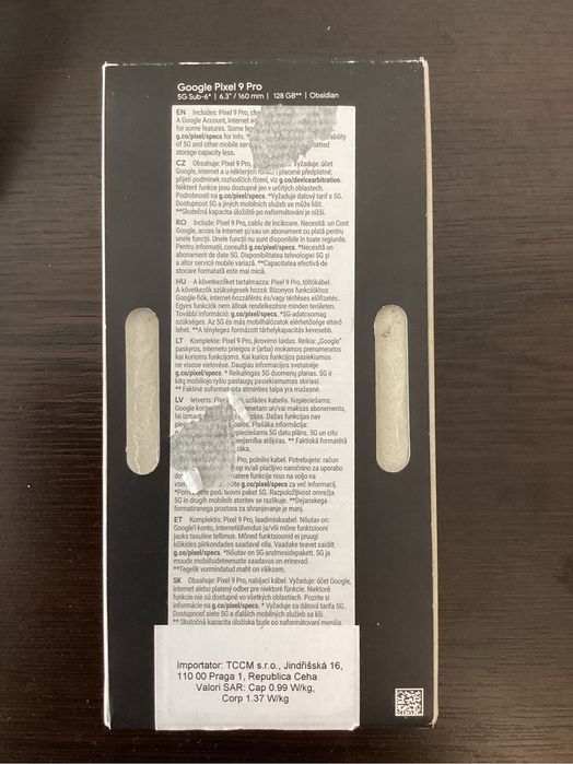 Google Pixel 9 Pro 16/128gb