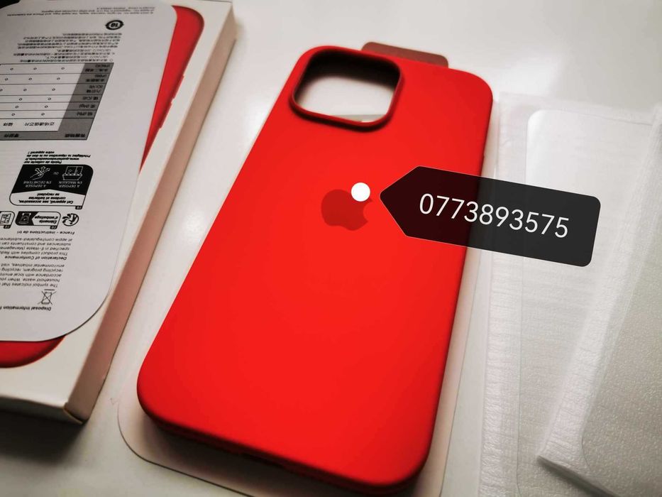 St Husa silicon + 2 folii sticla protectie ecran iPhone 14 Pro MAX