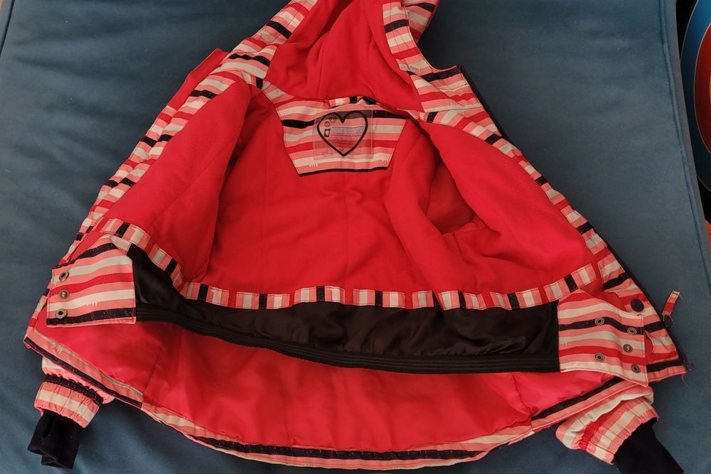 Geacă ski/ săniuş fete, 4-6 ani, mărime 110/116