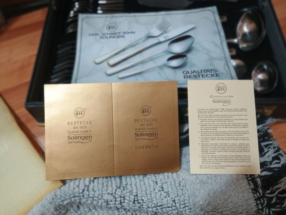 Set tacâmuri Solingen (Carl Schmidt Sohn) - Inox 18/10 - 90 piese, Nou