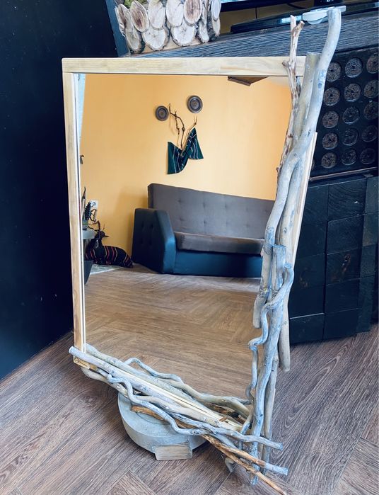 Артистично огледало с клонки – ръчна изработка