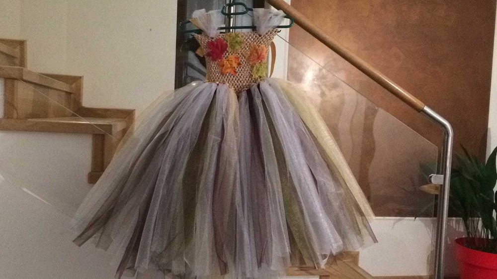 Rochita TUTU Anotimpuri Toamna Luna Noiembrie serbare carnaval