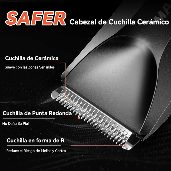 MAXGROOM Мъжки епилатор за тяло с LED светлина