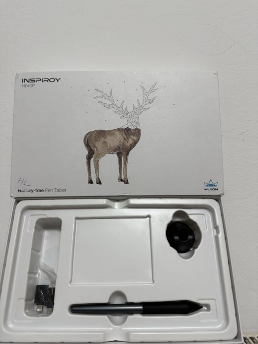 Tableta grafica Huion inspiroy h640p ,6x4  ,6 taste rapide ,266 pps ,