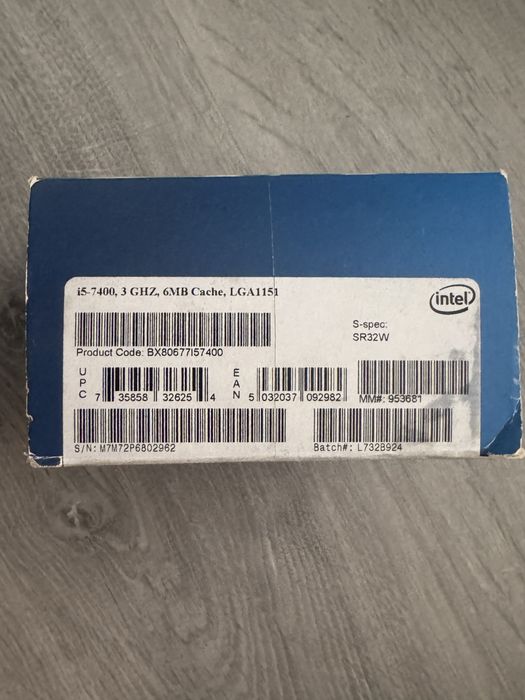 Intel Core i5 7400 3GHz LGA1151