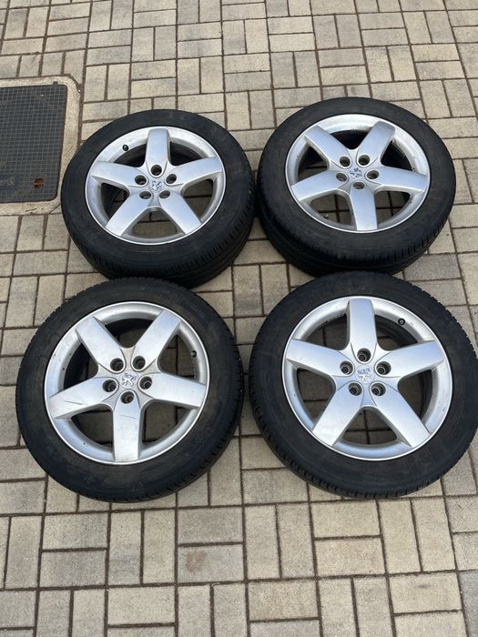 Jante aliaj si cauciucuri vara Peugeot 407 215/55/R17