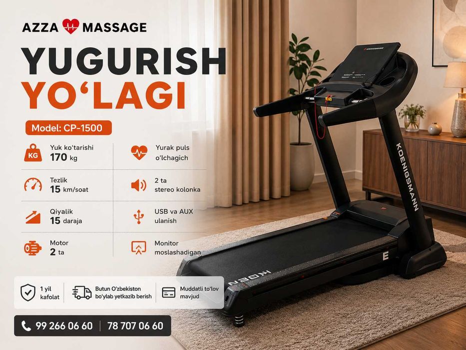 Uyingizda yugurish yo'lagi bilan o'z fitness zalingizni yarating