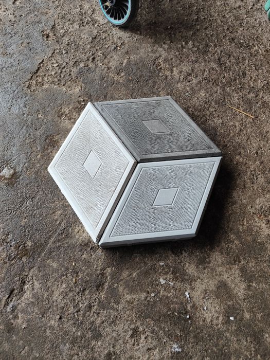 Pavele 3D romb diferite culori