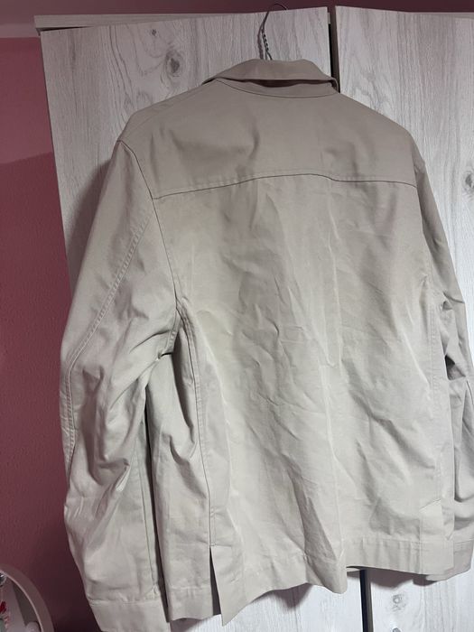 Cămașă din bumbac-twill cu jumătate de fermoar