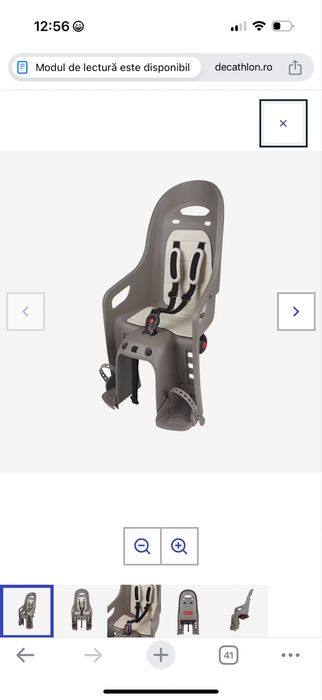 Scaun pt bicicleta fixare pe portbagaj