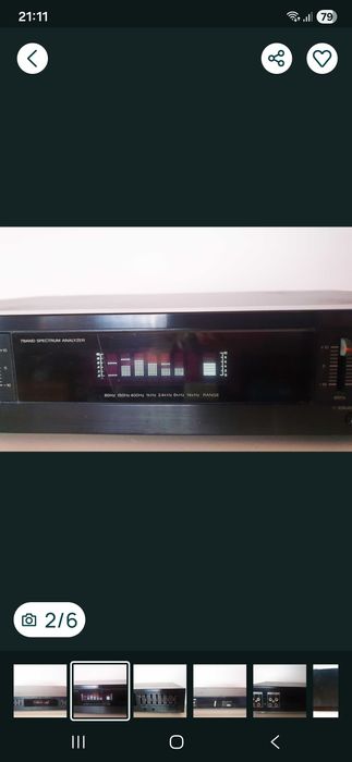 egalizator Sony SEQ-411 cu analizor spectral