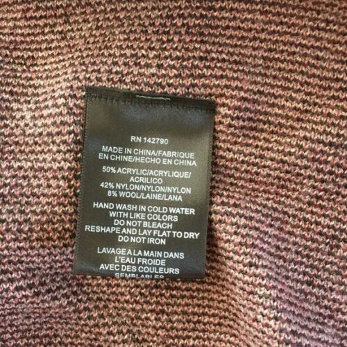 Vertigo Дълга Плетена Жилетка с Качулка L Многоцветна Без Закопчаване