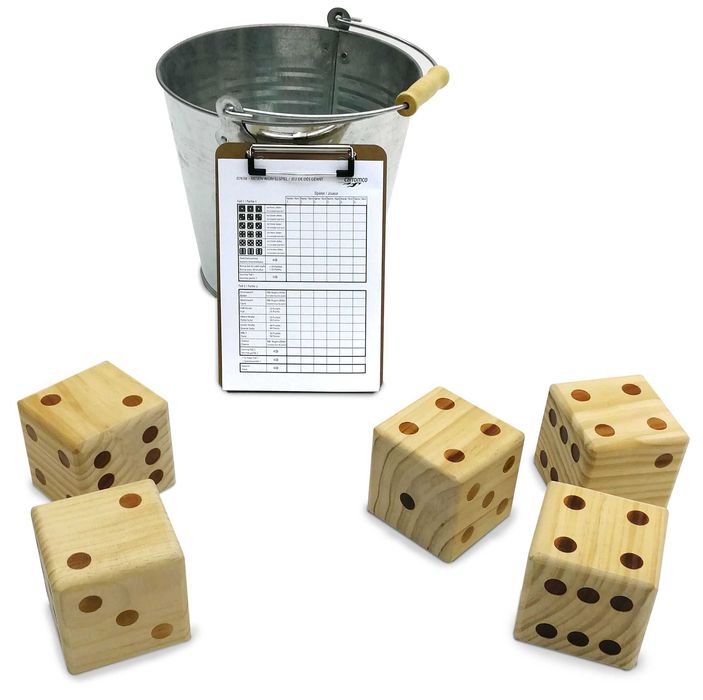 НОВИ! Големи дървени зарове - Генерал, Yahtzee, Йетзи / Garden Edition