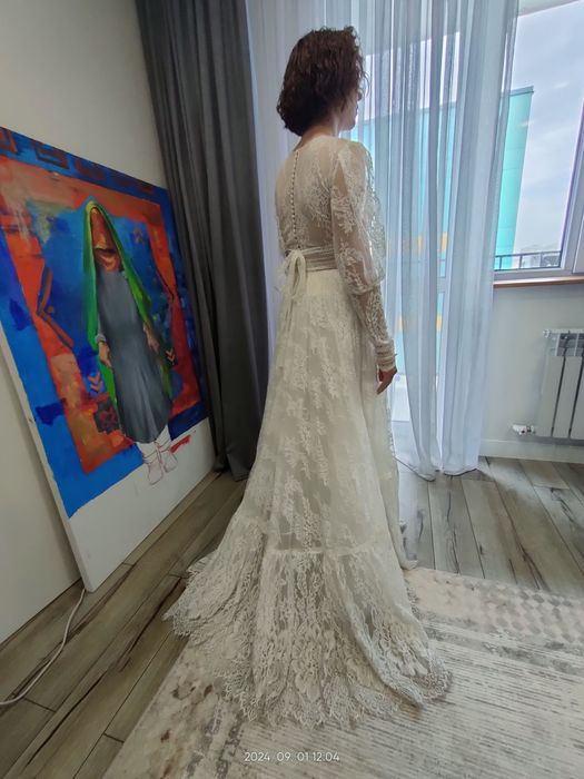 Свадебное кружевное платье